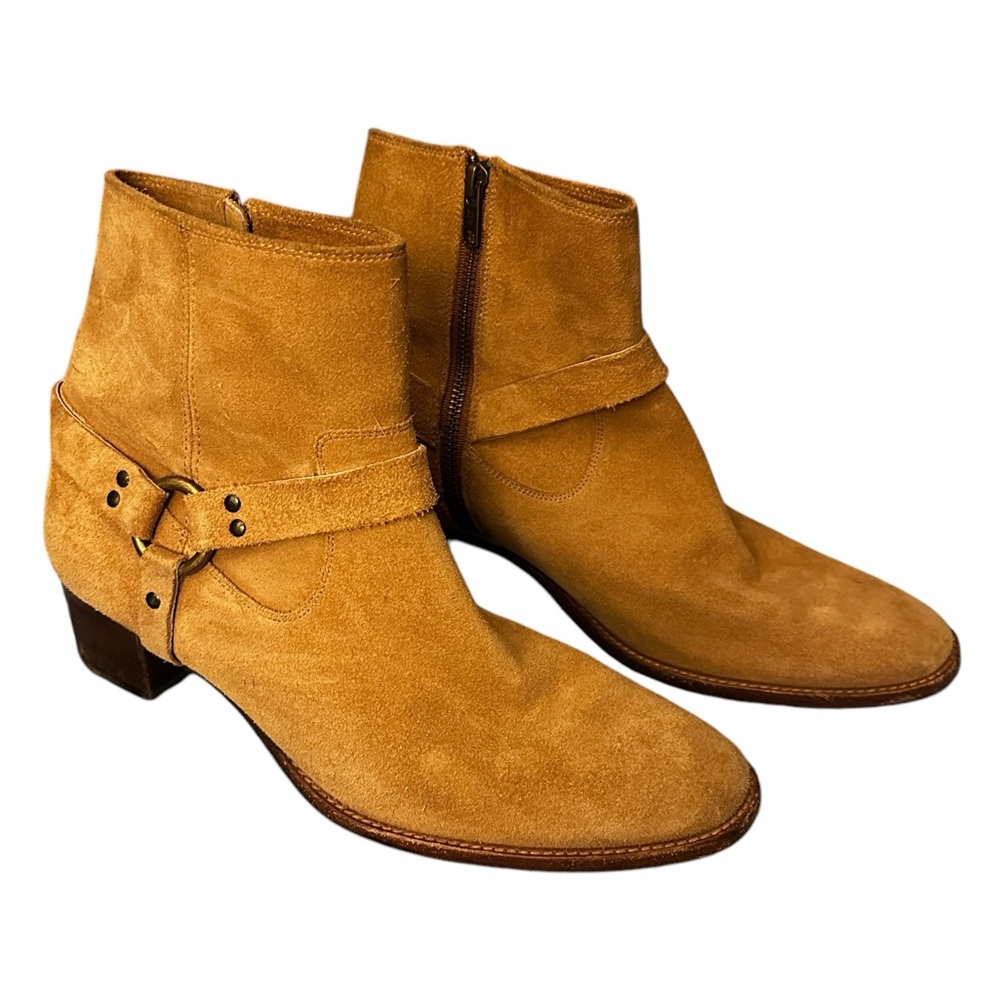 Frye Dara Suede Leather Harness Boots, Women’s Size 10